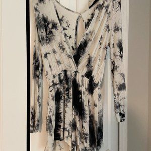 Navy and White Romper, Small Size